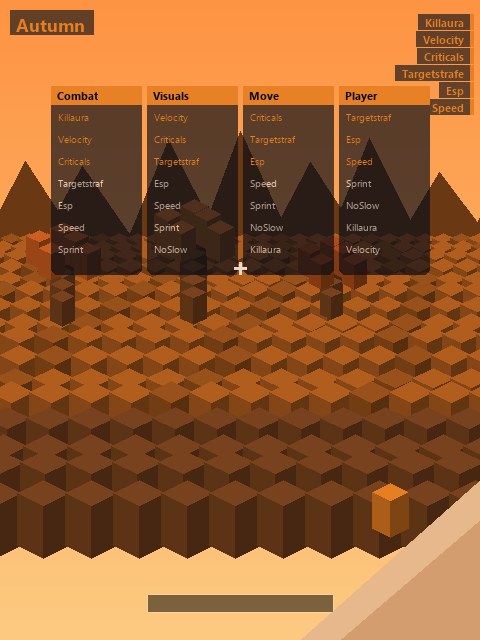 Autumn — чит клиент Minecraft