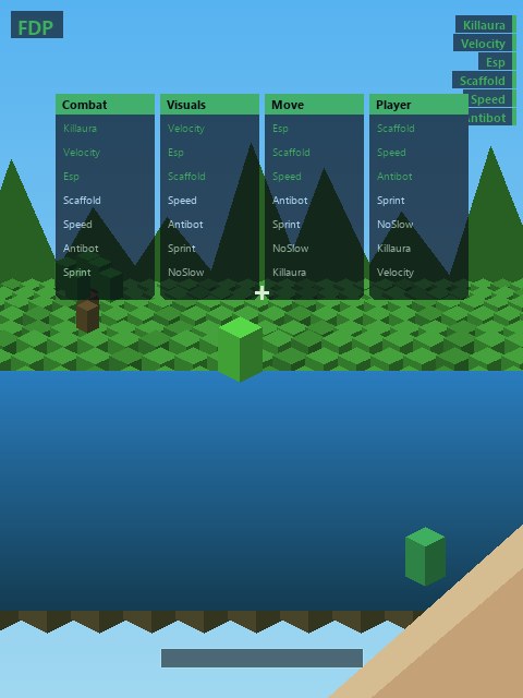 FDP — чит клиент Minecraft