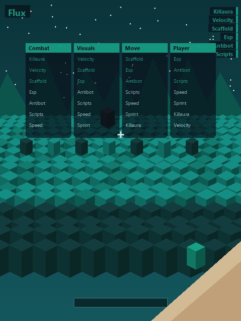 Flux — чит клиент Minecraft